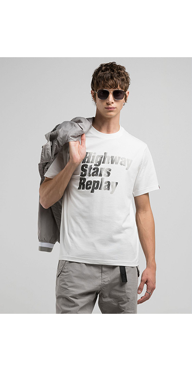 コットンジャ－ジープリントＴシャツ 詳細画像